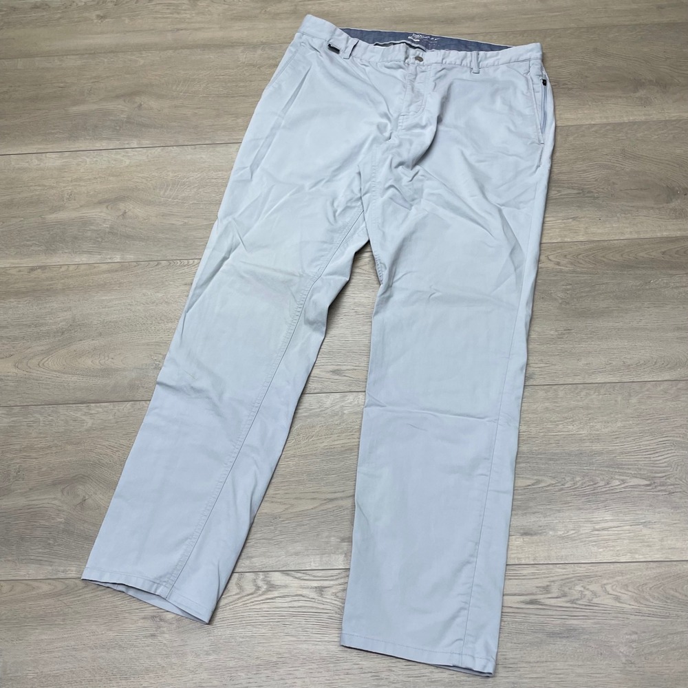 Nike Golf Pants Mens 35x32 Gray Dri-Fit Modern Fit Chino 725672-012